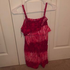 girls pink romper